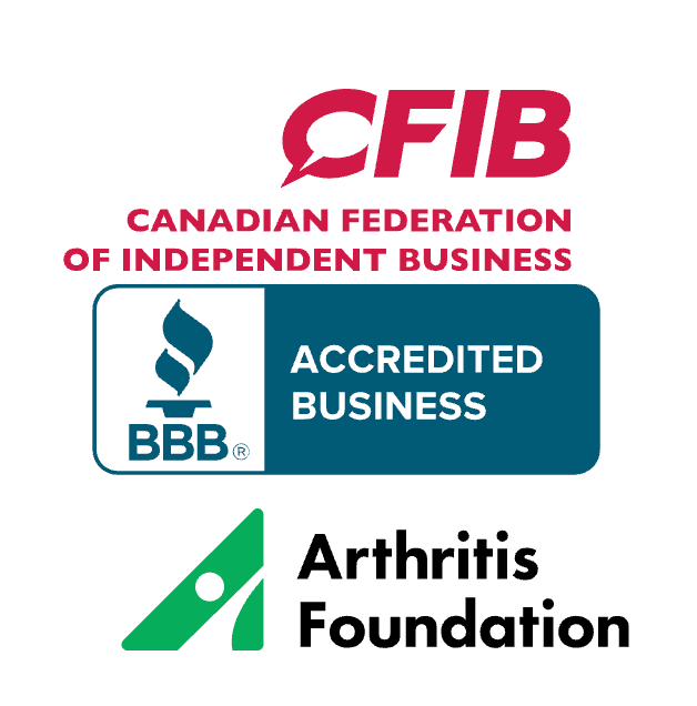 Mobile website view showing association and accreditation logos