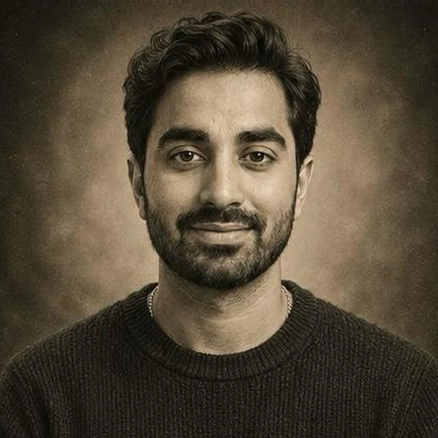 Vintage portrait of Paras, the founder of Webbies
